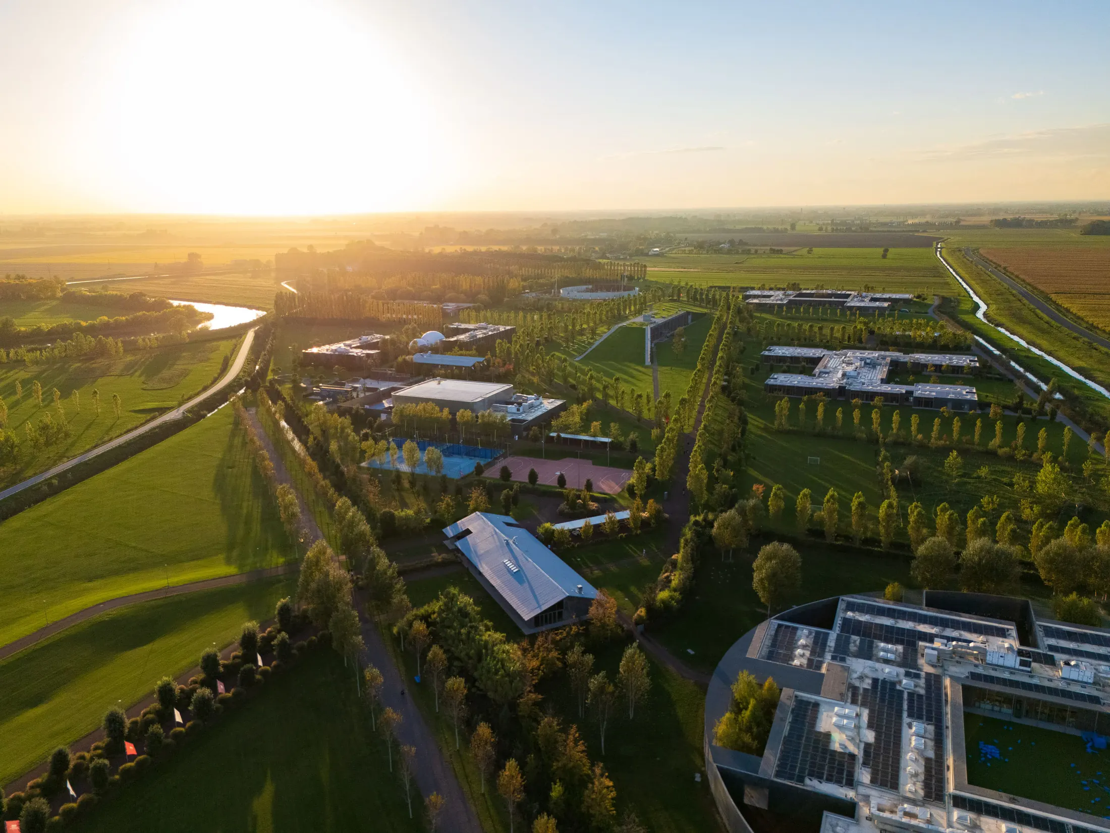 Veduta aerea del campus H-FARM